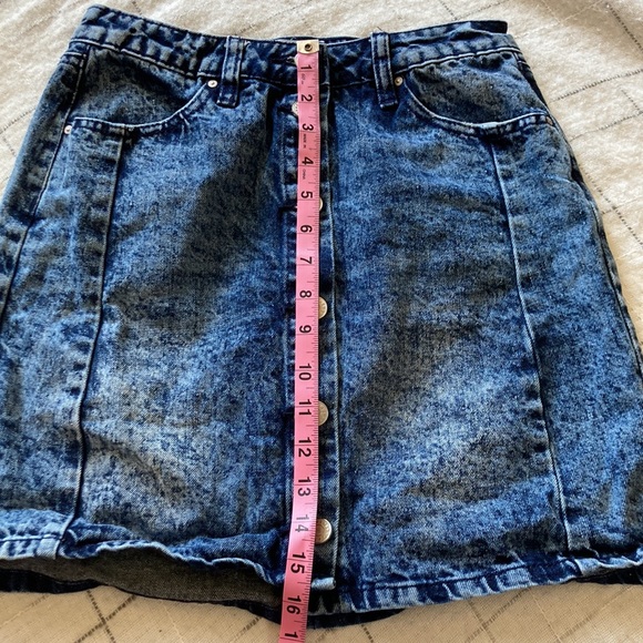 Refuge button down denim skirt - Picture 4 of 5